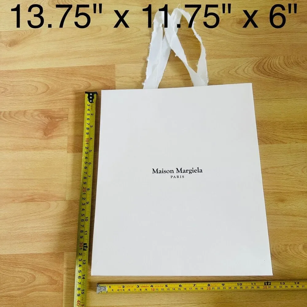Maison Margiela Paper Shopping Bags Bundle x3 - 1 white medium & 2 white large
